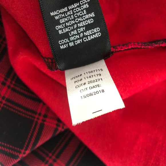 Torrid 00 10 M L black red plaid checkered skirt - Picture 2 of 6